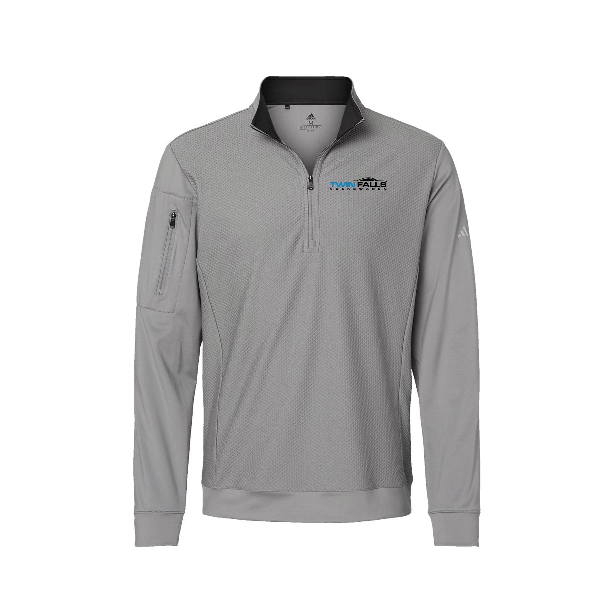 紡 Twin Falls Volkswagen - Adidas - Performance Textured Quarter-Zip