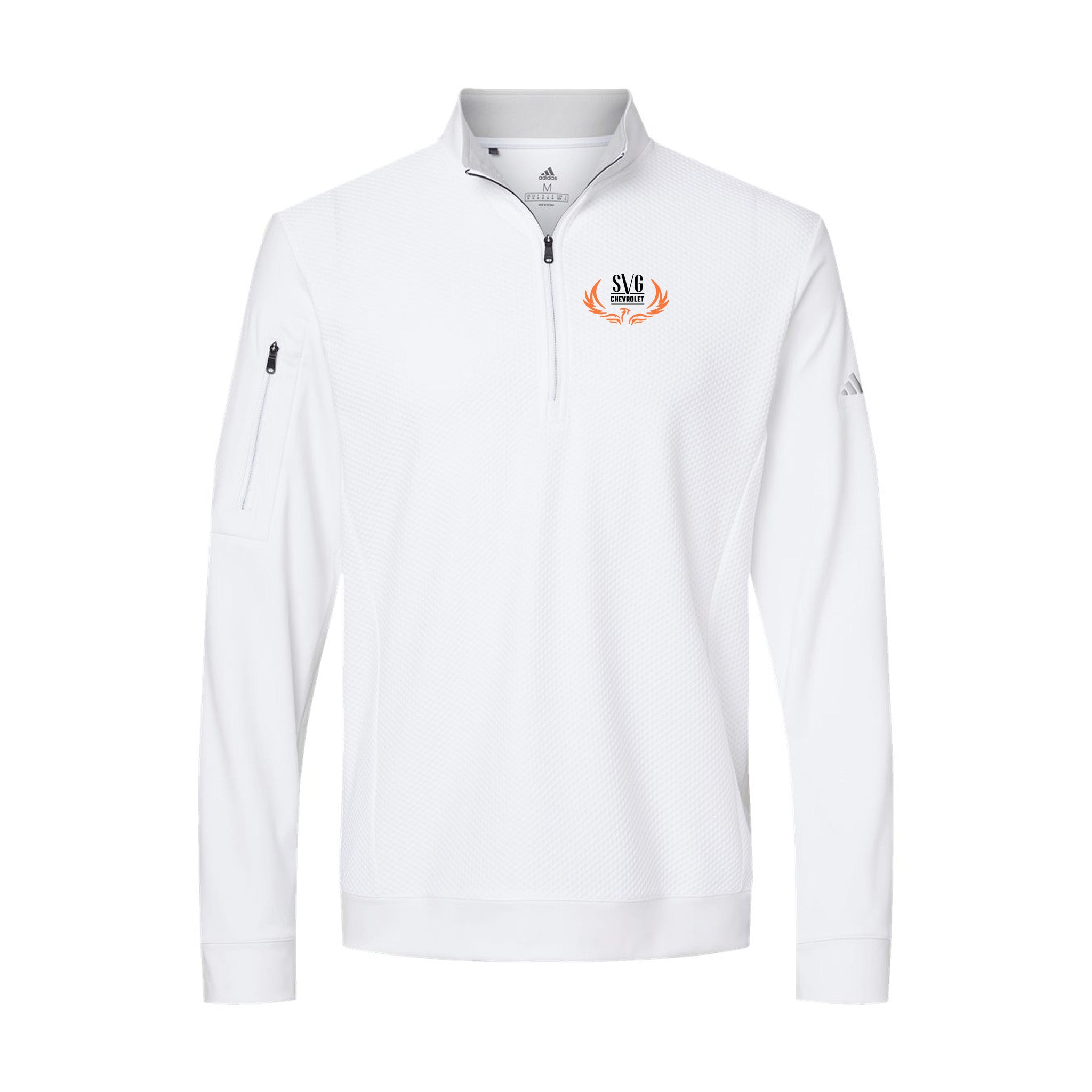 user_c9c86e72 SVG Chevrolet - Adidas - Performance Textured Quarter-Zip Pullover