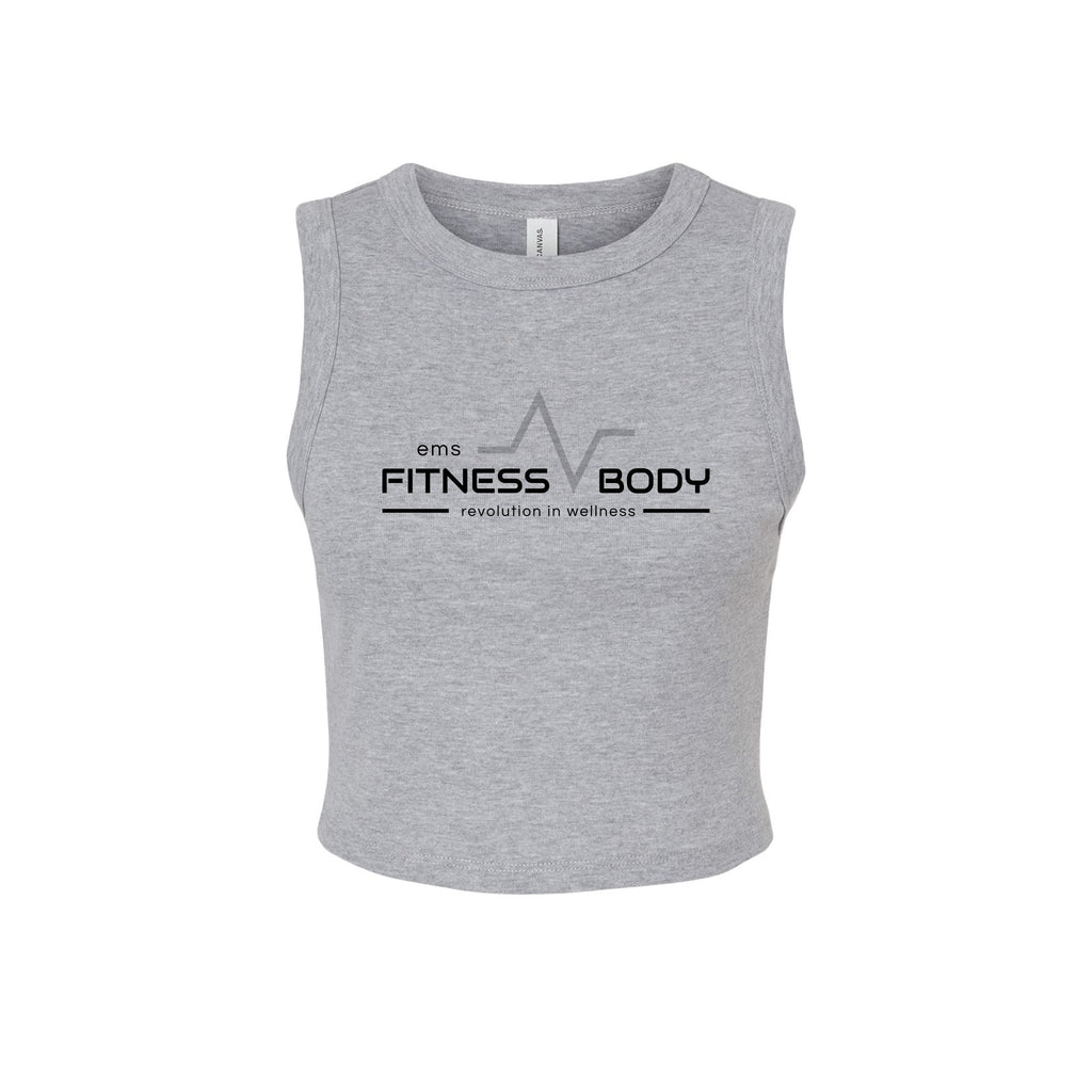 EMS Fitness - BELLA + CANVAS - Women's Micro Rib Muscle Crop Tank