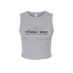 EMS Fitness - BELLA + CANVAS - Women's Micro Rib Muscle Crop Tank