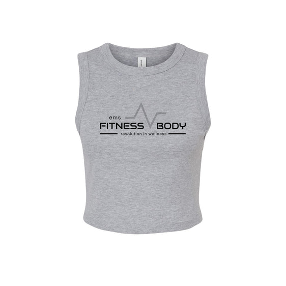 EMS Fitness - BELLA + CANVAS - Women's Micro Rib Muscle Crop Tank