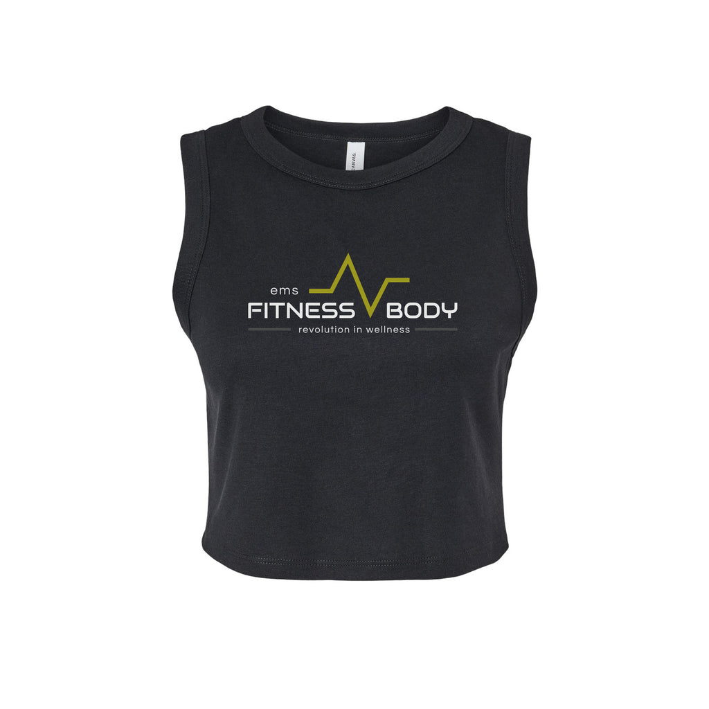 EMS Fitness - BELLA + CANVAS - Women's Micro Rib Muscle Crop Tank