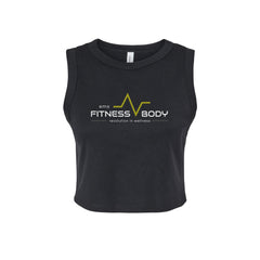 EMS Fitness - BELLA + CANVAS - Women's Micro Rib Muscle Crop Tank