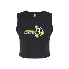 Power 3 - BELLA + CANVAS - Women's Micro Rib Muscle Crop Tank