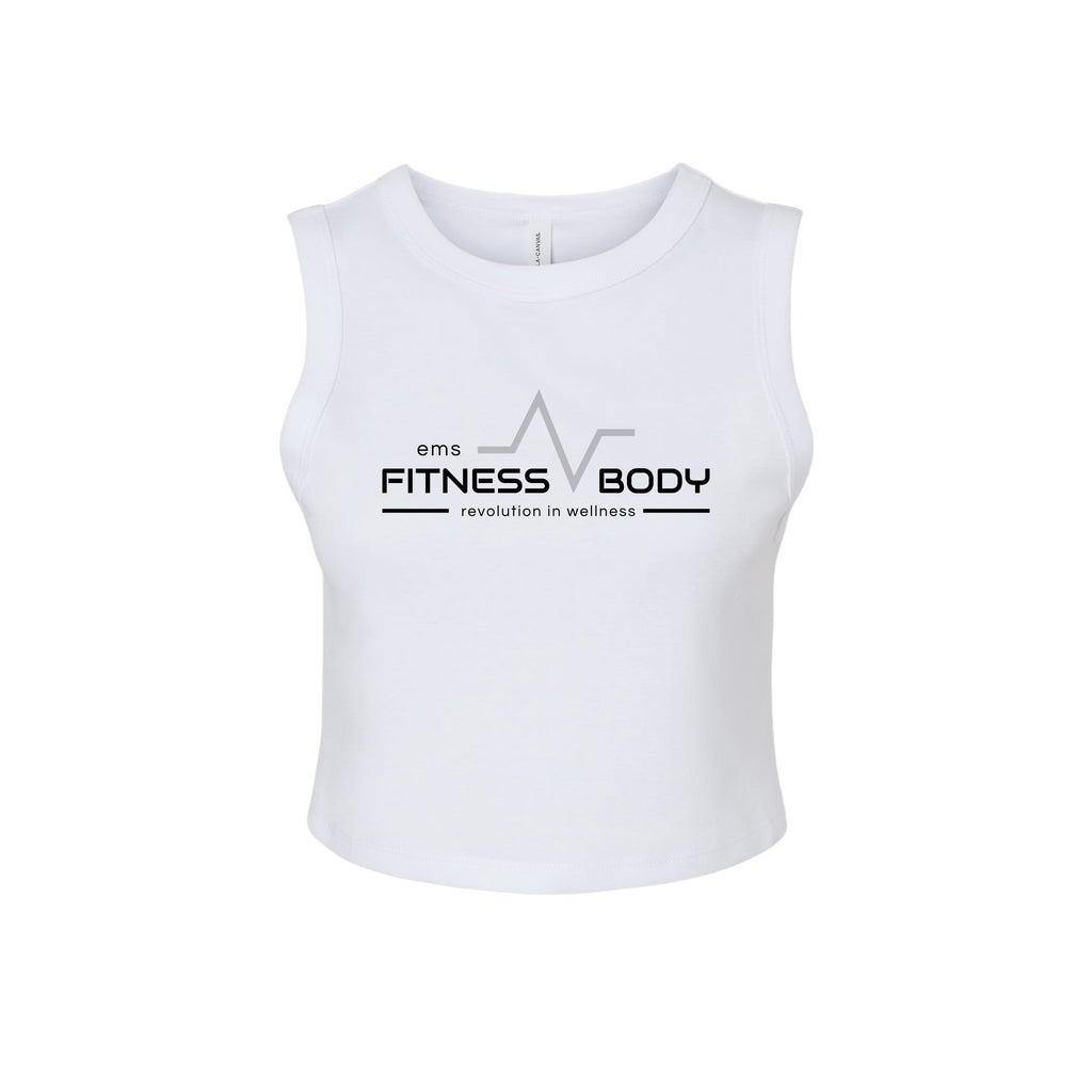 EMS Fitness - BELLA + CANVAS - Women's Micro Rib Muscle Crop Tank