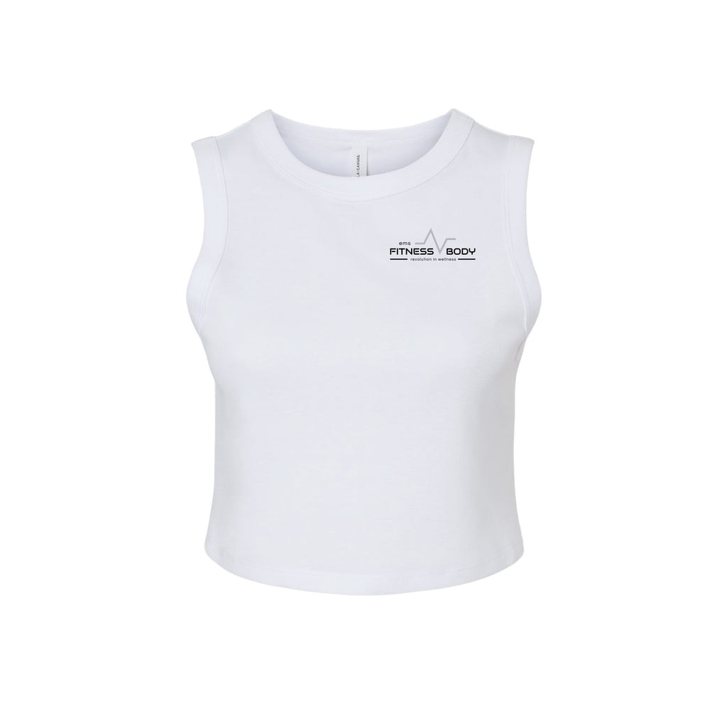 EMS Fitness - BELLA + CANVAS - Women's Micro Rib Muscle Crop Tank