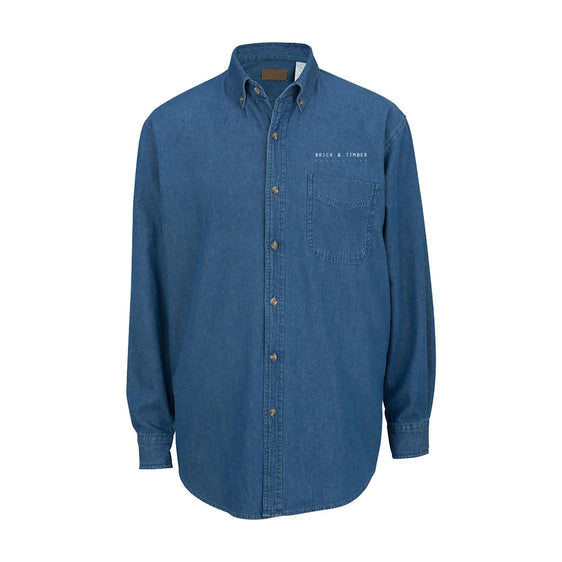 Brick & Timber Collective - DENIM LONG SLEEVE MENS SHIRT