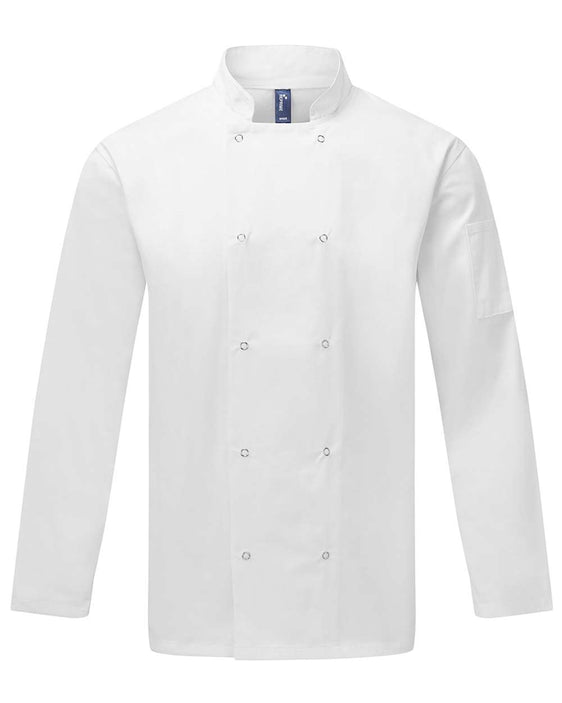 Unisex Ten Studded Front Chef Coat