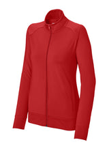 Superior Uniform Sales - Sport-Tek® Ladies Sport-Wick® Stretch Full-Zip Cadet Jacket