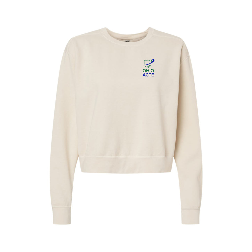 OHIO ACTE - Women's Garment-Dyed Mid-Length Crewneck Sweatshirt