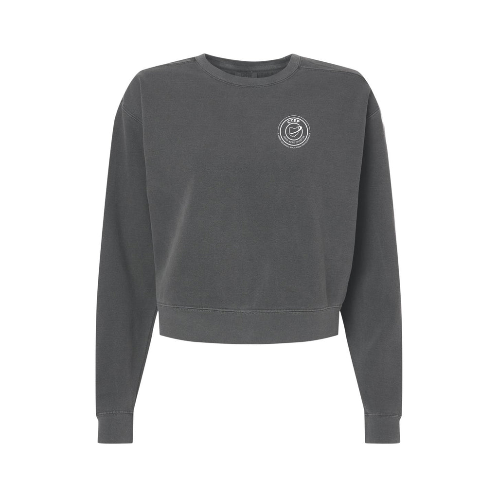 Ohio CTEP Division - Women's Garment-Dyed Mid-Length Crewneck Sweatshirt