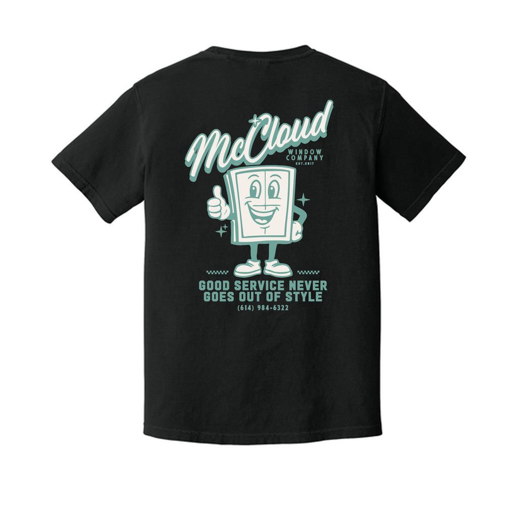 McCloud Windows - Comfort Colors® Heavyweight Ring Spun Tee - Retro Character Design
