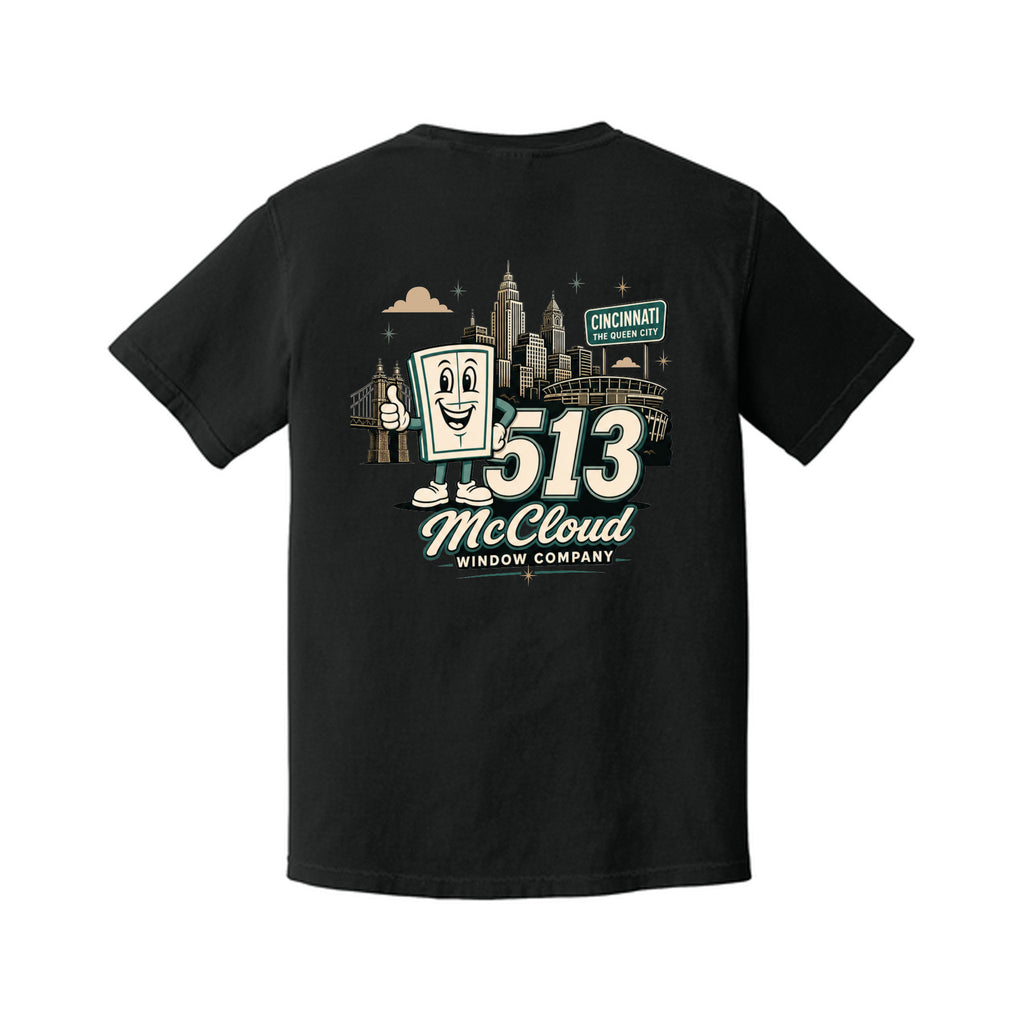 McCloud Windows - Comfort Colors® Heavyweight Ring Spun Tee - 513 Full Back