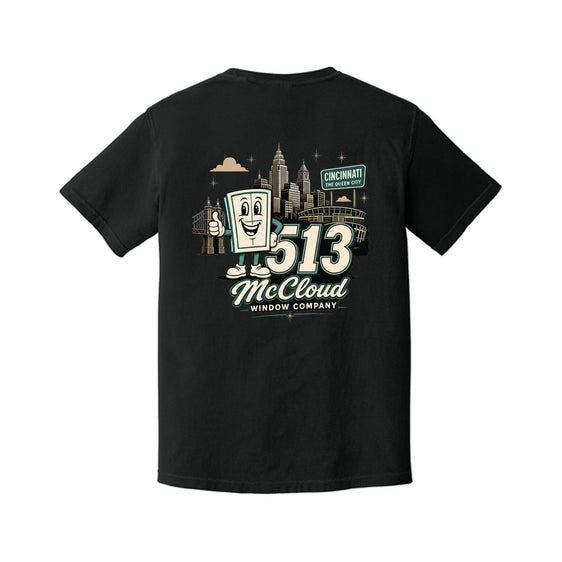 McCloud Windows - Comfort Colors® Heavyweight Ring Spun Tee - 513 Full Back