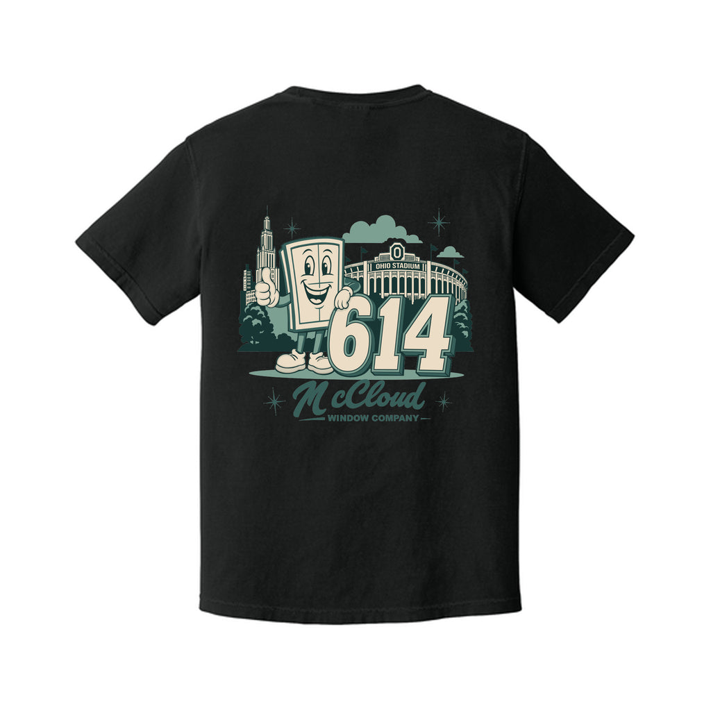 McCloud Windows - Comfort Colors® Heavyweight Ring Spun Tee - 614 Full Back