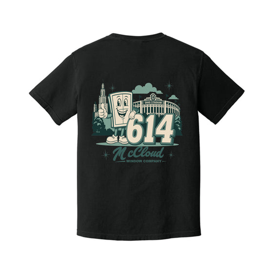McCloud Windows - Comfort Colors® Heavyweight Ring Spun Tee - 614 Full Back