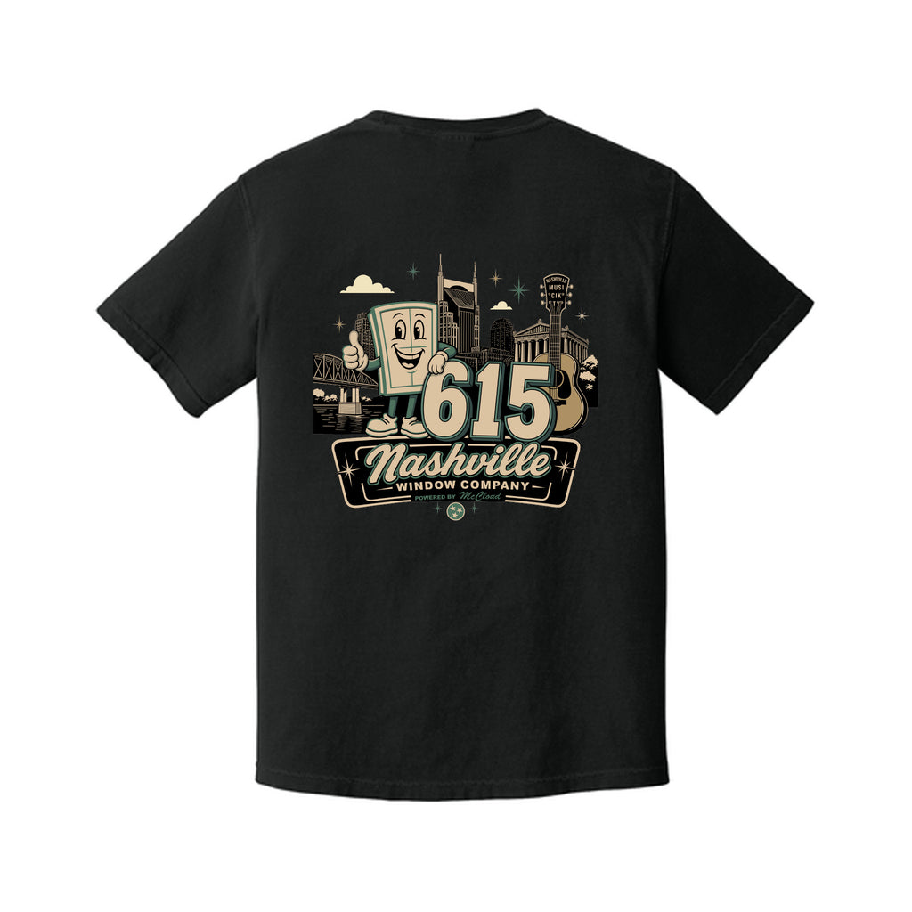 McCloud Windows - Comfort Colors® Heavyweight Ring Spun Tee - 615 Full Back
