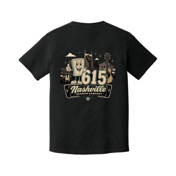 McCloud Windows - Comfort Colors® Heavyweight Ring Spun Tee - 615 Full Back