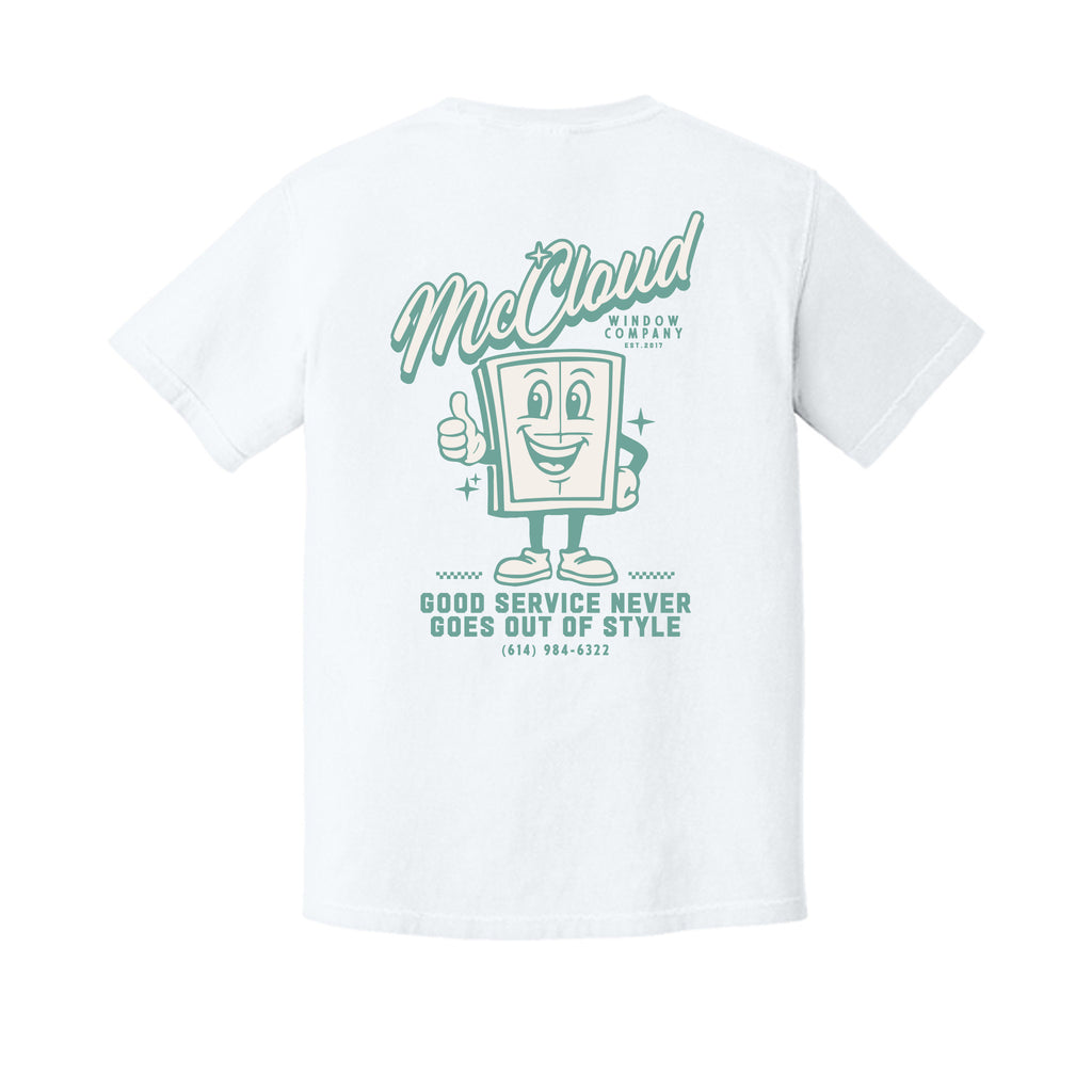 McCloud Windows - Comfort Colors® Heavyweight Ring Spun Tee - Retro Character Design
