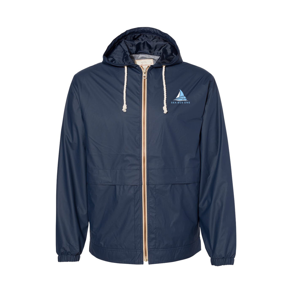 Sea Bus One - Unisex Vintage Hooded Rain Jacket