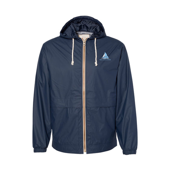 Sea Bus One - Unisex Vintage Hooded Rain Jacket