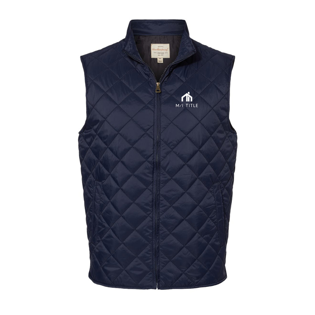 M/I Title - Weatherproof - Vintage Diamond Quilted Vest