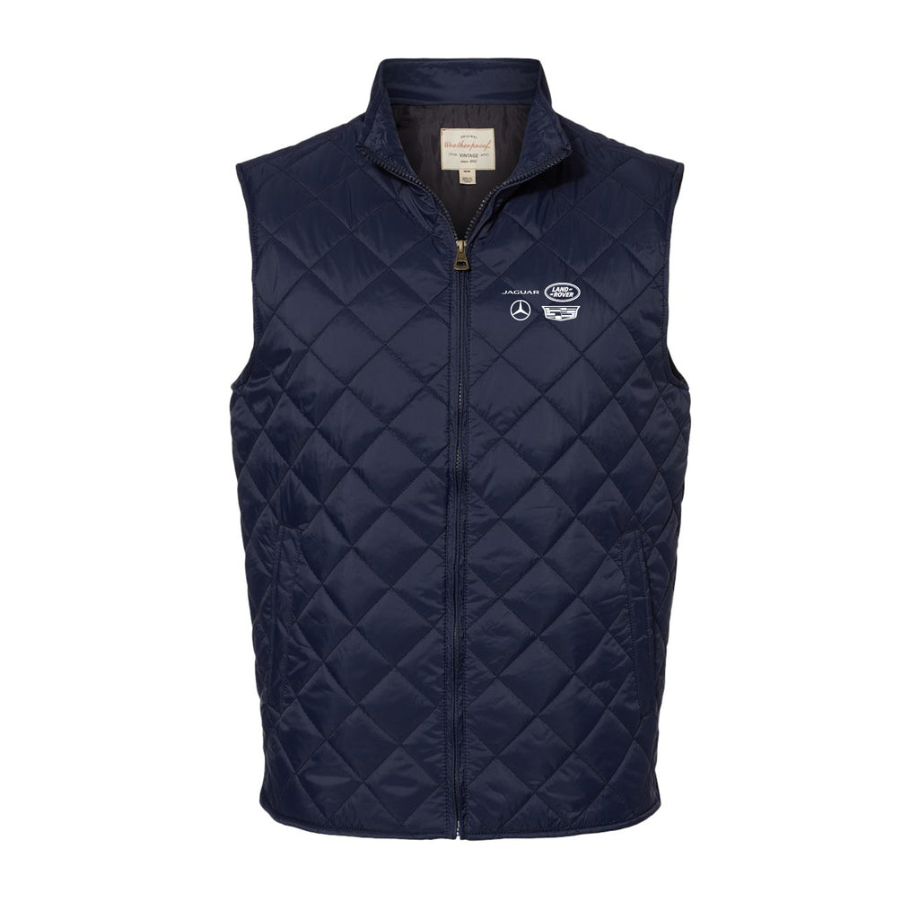 Germain Easton Business Office - Men's Vintage Diamond Quilted Vest