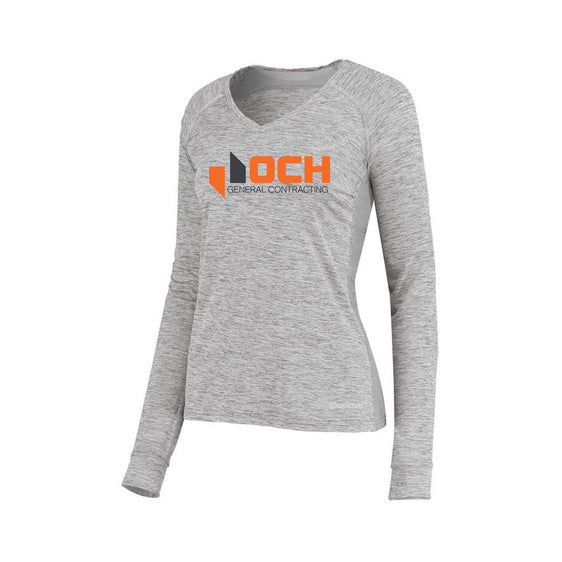 OCH - Holloway - Women's Electrify CoolCore® Long Sleeve V-Neck T-Shirt