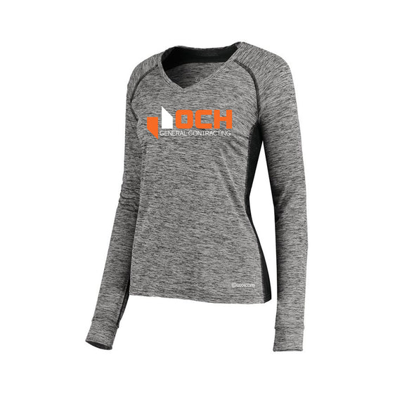 OCH - Holloway - Women's Electrify CoolCore® Long Sleeve V-Neck T-Shirt