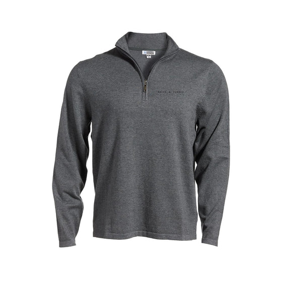 Brick & Timber Collective - QUARTER-ZIP COTTON BLEND SWEATER