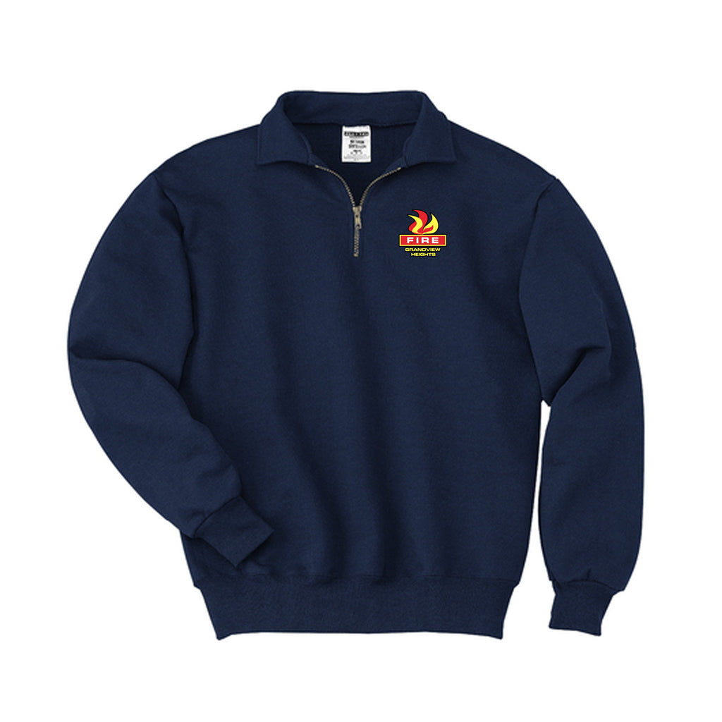 Grandview Heights Fire Dept. - Jerzees® Super Sweats® NuBlend® 1/4-Zip Sweatshirt with Cadet Collar