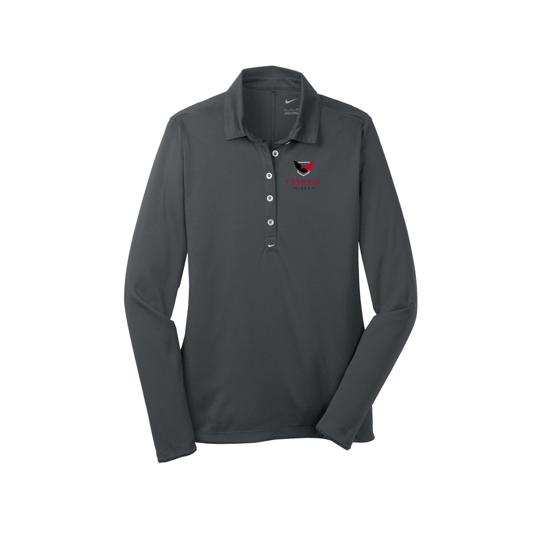 Formula Nissan - Nike Ladies Long Sleeve Dri-FIT Stretch Tech Polo GetSpirit Formula Nissan - Nike Ladies Long Sleeve Dri-FIT Stretch Tech Polo GetSpirit