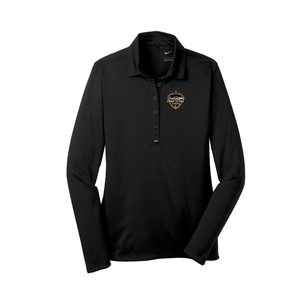 First Class Detailing - Nike Women's Long Sleeve Dri-FIT Stretch Tech Polo