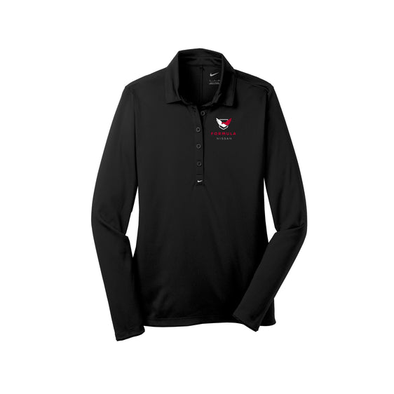 Formula Nissan - Nike Ladies Long Sleeve Dri-FIT Stretch Tech Polo