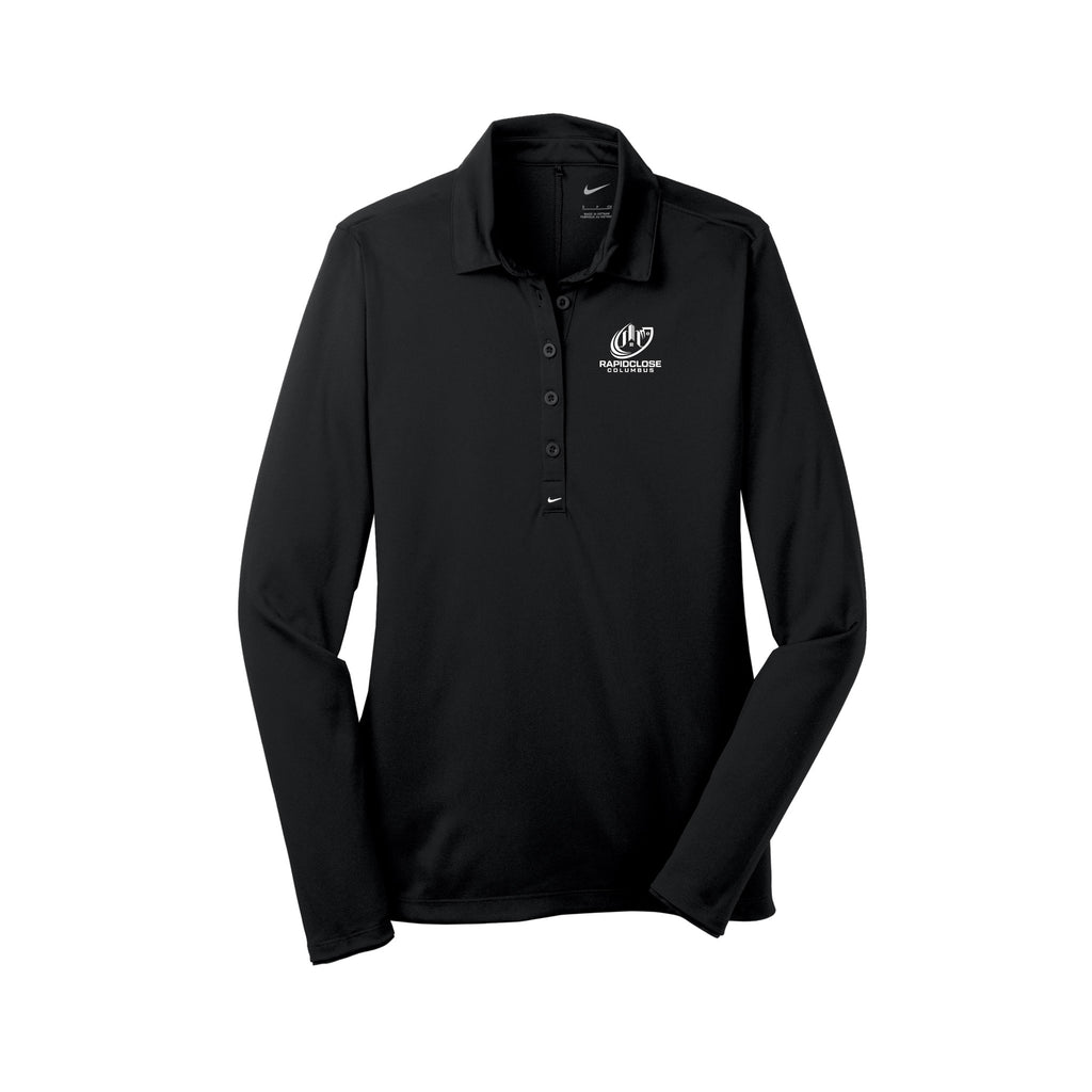 Rapid Close Columbus - Nike Women's Long Sleeve Dri-FIT Stretch Tech Polo