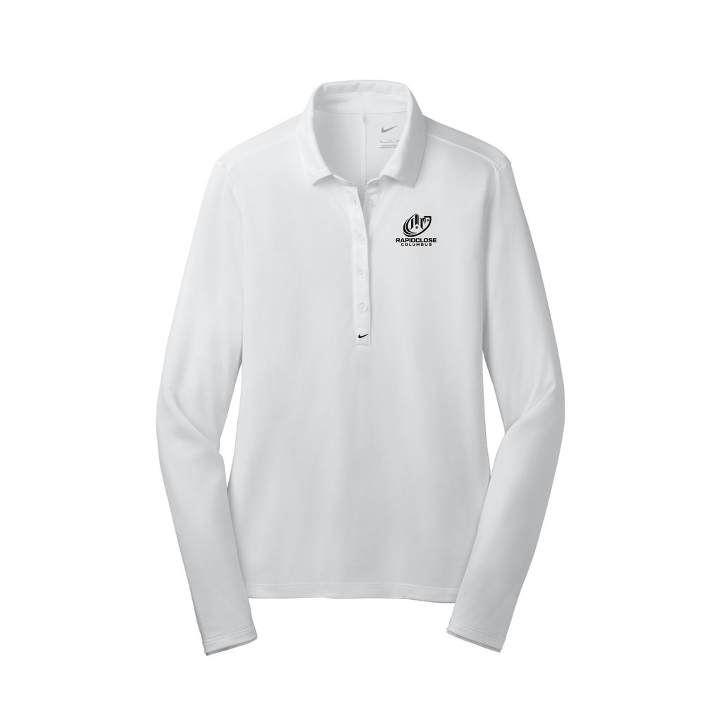 Rapid Close Columbus - Nike Women's Long Sleeve Dri-FIT Stretch Tech Polo