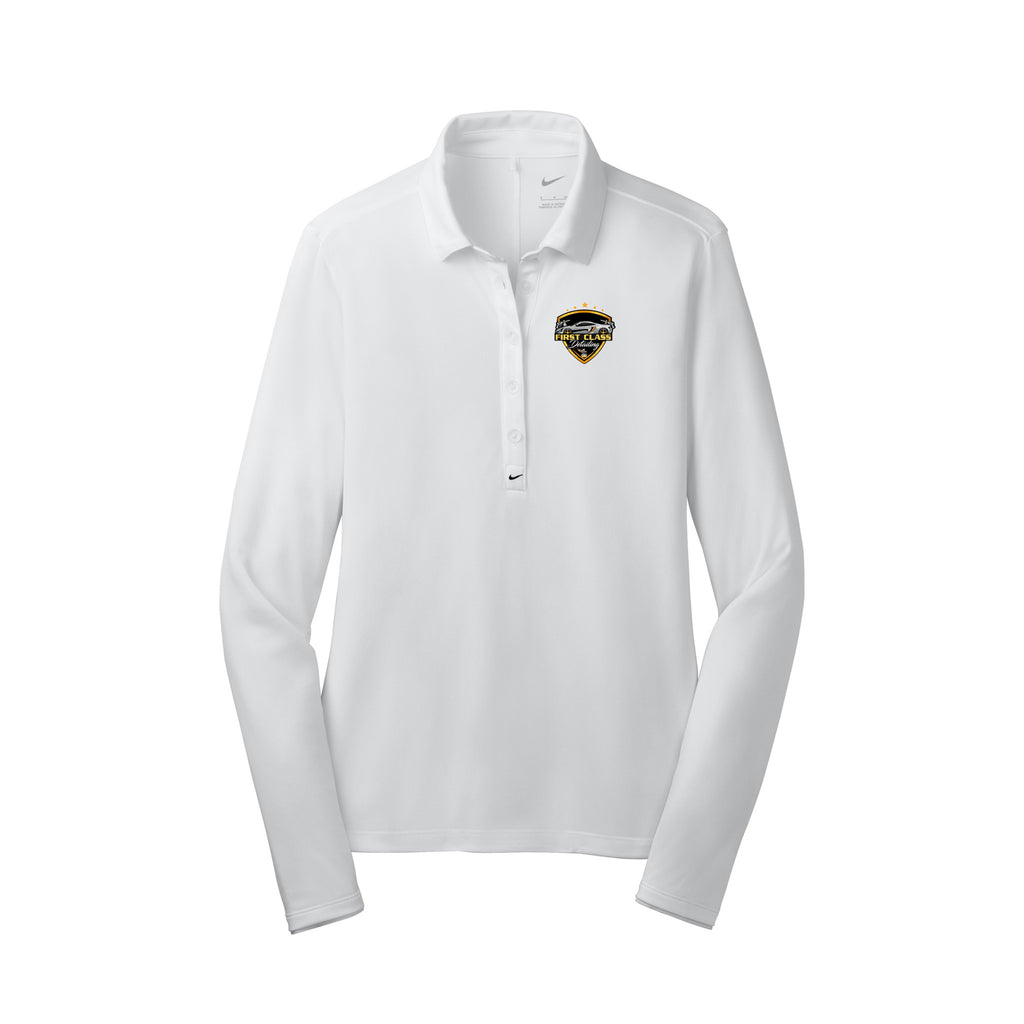 First Class Detailing - Nike Women's Long Sleeve Dri-FIT Stretch Tech Polo