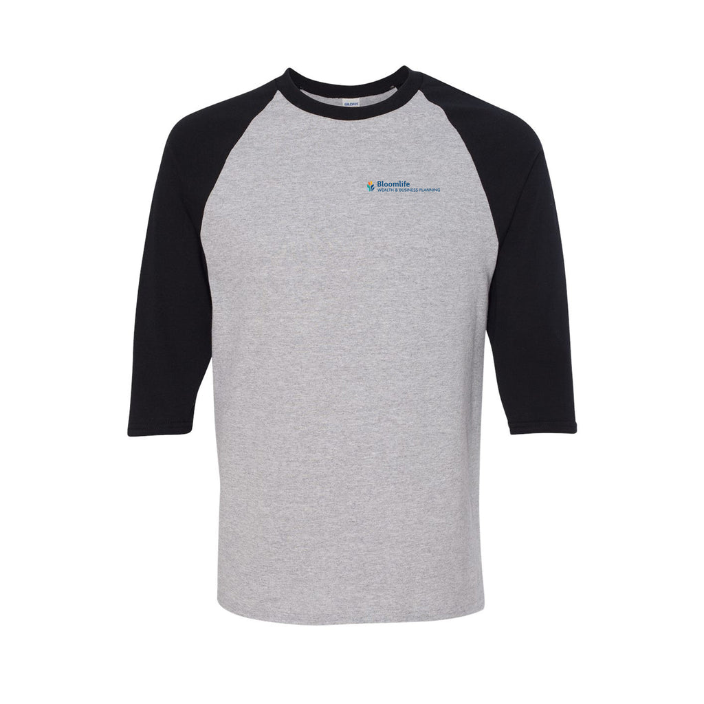 Bloom Life Wealth & Business Planning - Gildan® Heavy Cotton™ 3/4-Sleeve Raglan T-Shirt