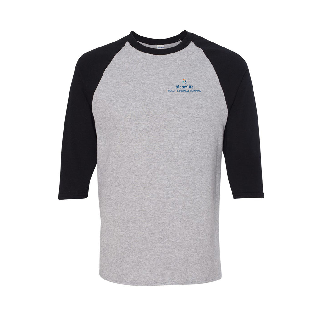 Bloom Life Wealth & Business Planning - Gildan® Heavy Cotton™ 3/4-Sleeve Raglan T-Shirt