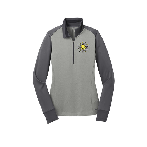 Glenview Women's Tennis - Nike Ladies Dri-FIT 1/2-Zip Cover-Up
