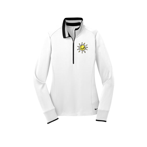 Glenview Women's Tennis - Nike Ladies Dri-FIT 1/2-Zip Cover-Up