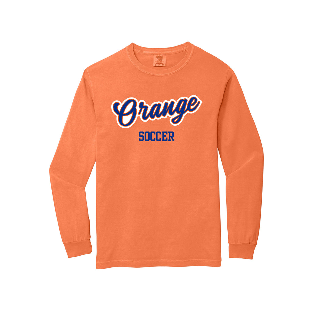 Olentangy Orange Soccer - Comfort Colors® Heavyweight Ring Spun Long Sleeve Tee