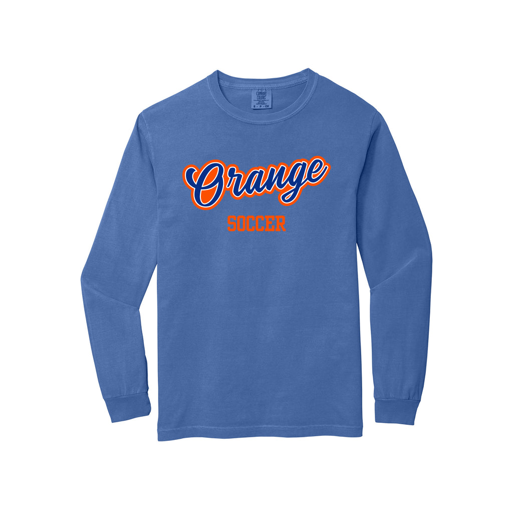 Olentangy Orange Soccer - Comfort Colors® Heavyweight Ring Spun Long Sleeve Tee