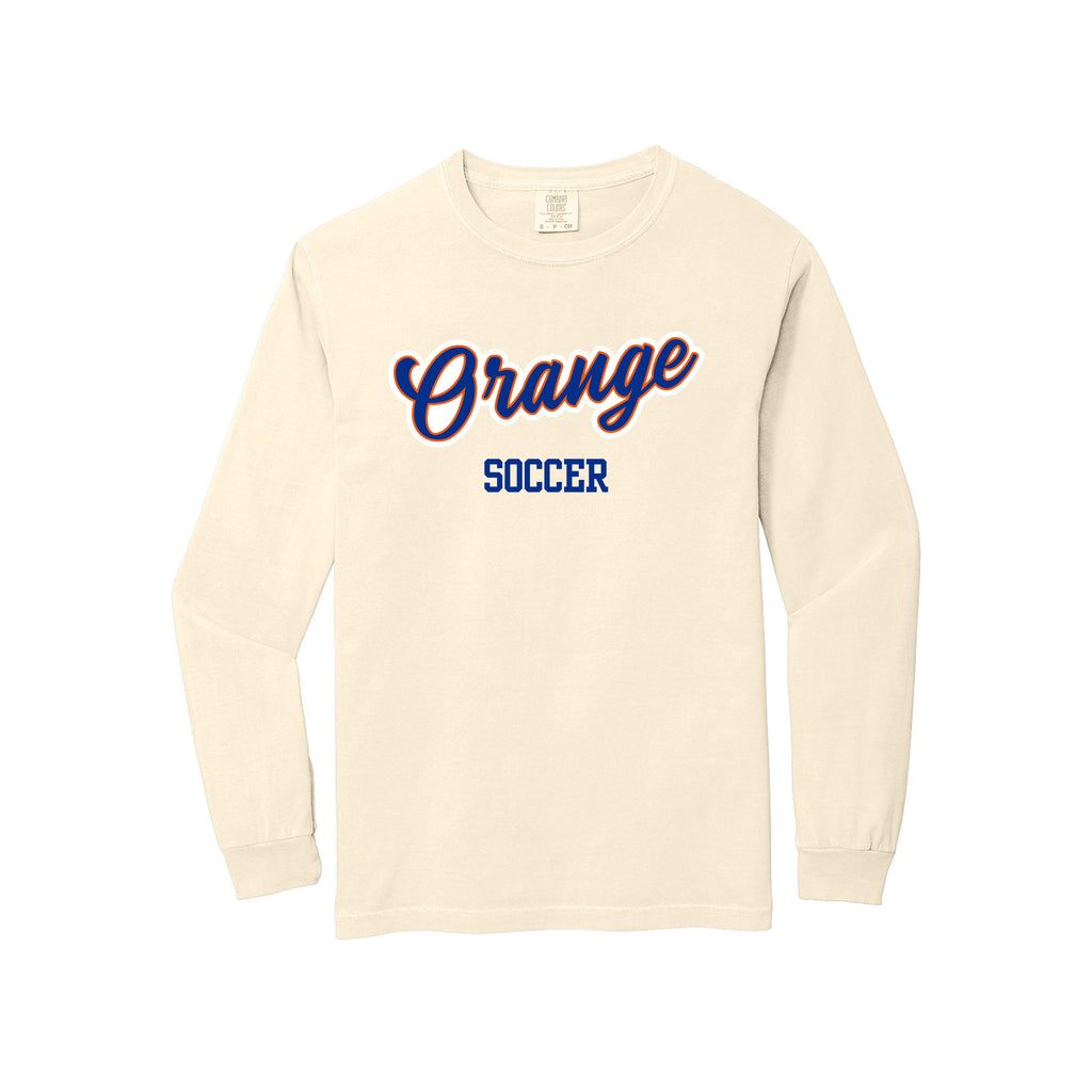 Olentangy Orange Soccer - Comfort Colors® Heavyweight Ring Spun Long Sleeve Tee