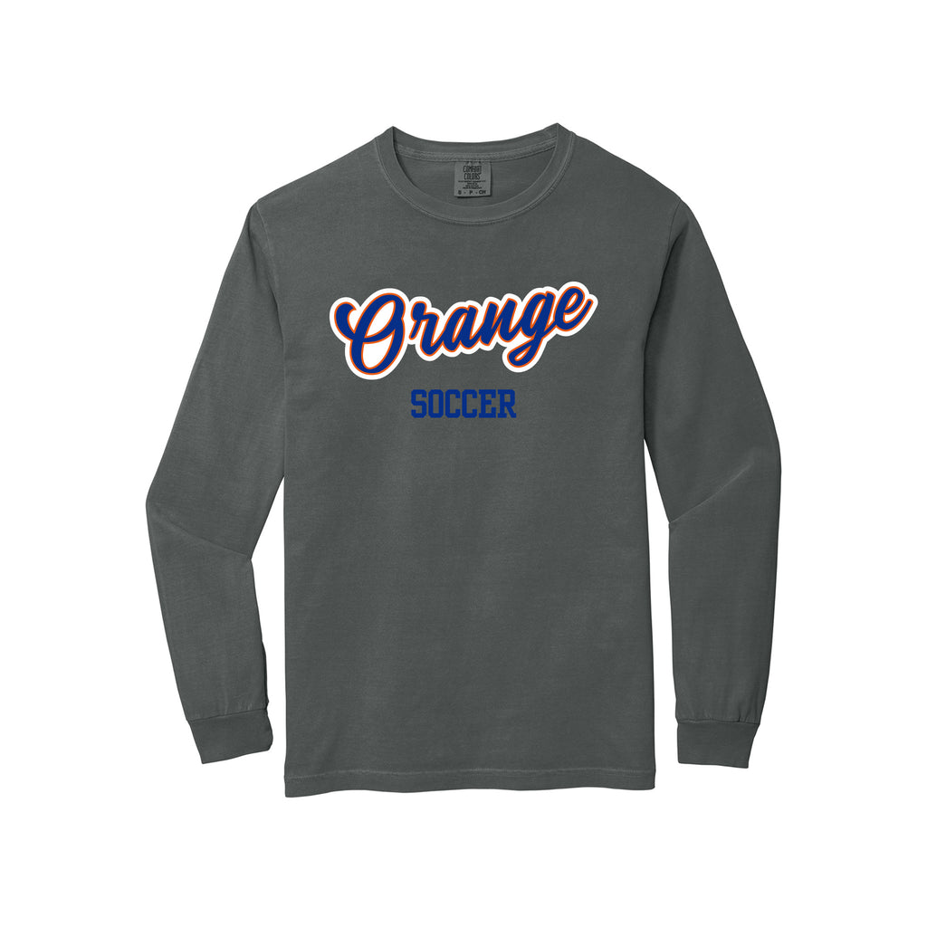 Olentangy Orange Soccer - Comfort Colors® Heavyweight Ring Spun Long Sleeve Tee