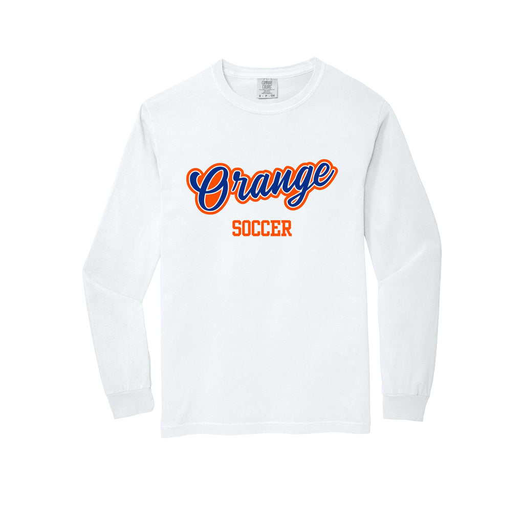 Olentangy Orange Soccer - Comfort Colors® Heavyweight Ring Spun Long Sleeve Tee