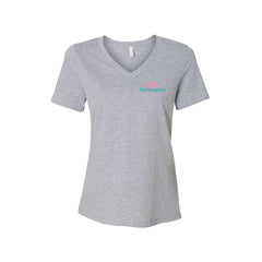 Blend of Gems - BELLA + CANVAS - Women's Relaxed Heather CVC V-Neck Tee