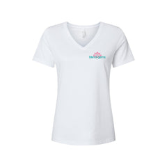 Blend of Gems - BELLA + CANVAS - Women's Relaxed Heather CVC V-Neck Tee