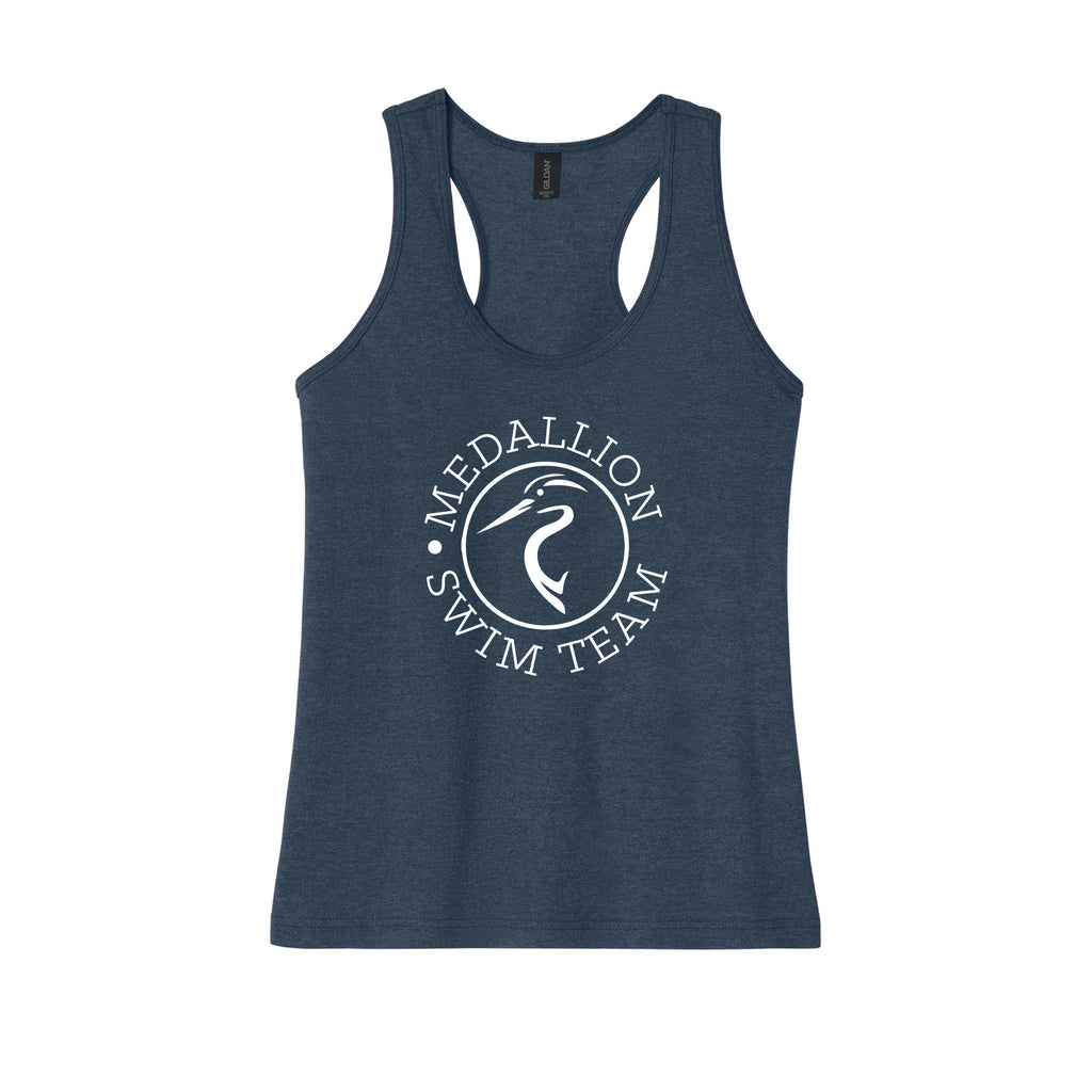 Medallion Swim Team - Gildan Softstyle® Women’s CVC Racerback Tank