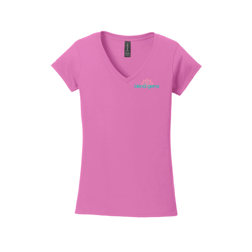 Blend of Gems - Gildan - Softstyle® Women’s V-Neck T-Shirt